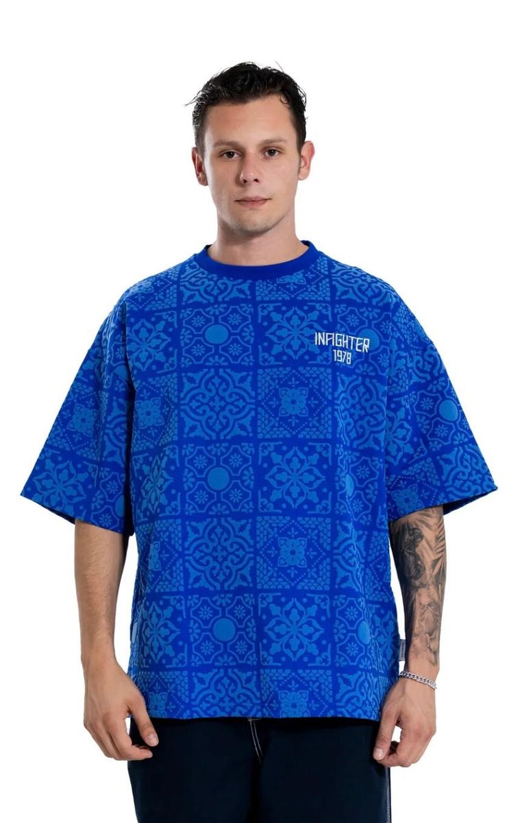 INFIGHTER EL CLASSIC T-SHIRT,(IF90) ROYAL BLUE