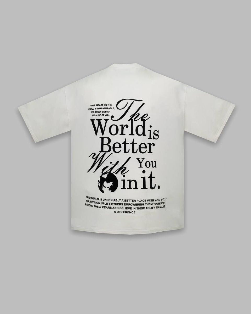 INFIGHTER THE WORLD T-SHIRT,(IF77) WHITE
