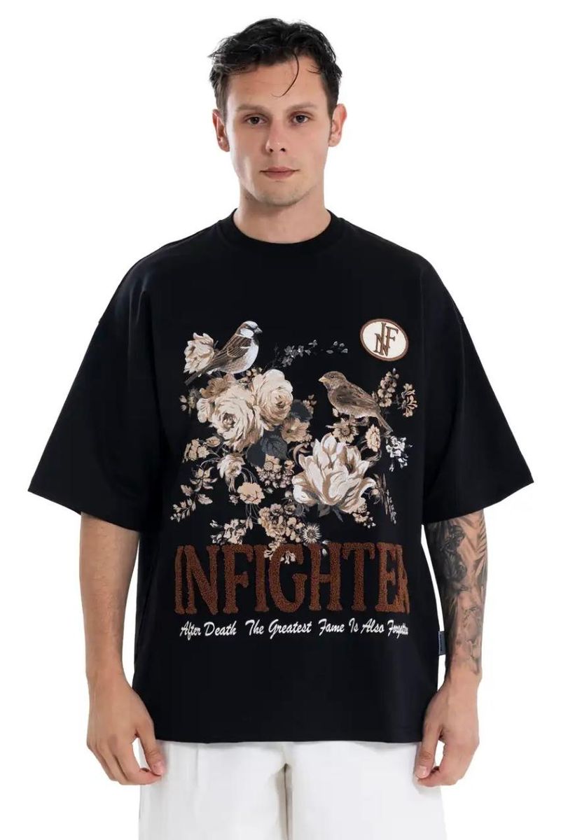 INFIGHTER NATURE INFIGHTER TSHIRT,(IF55) C BLACK