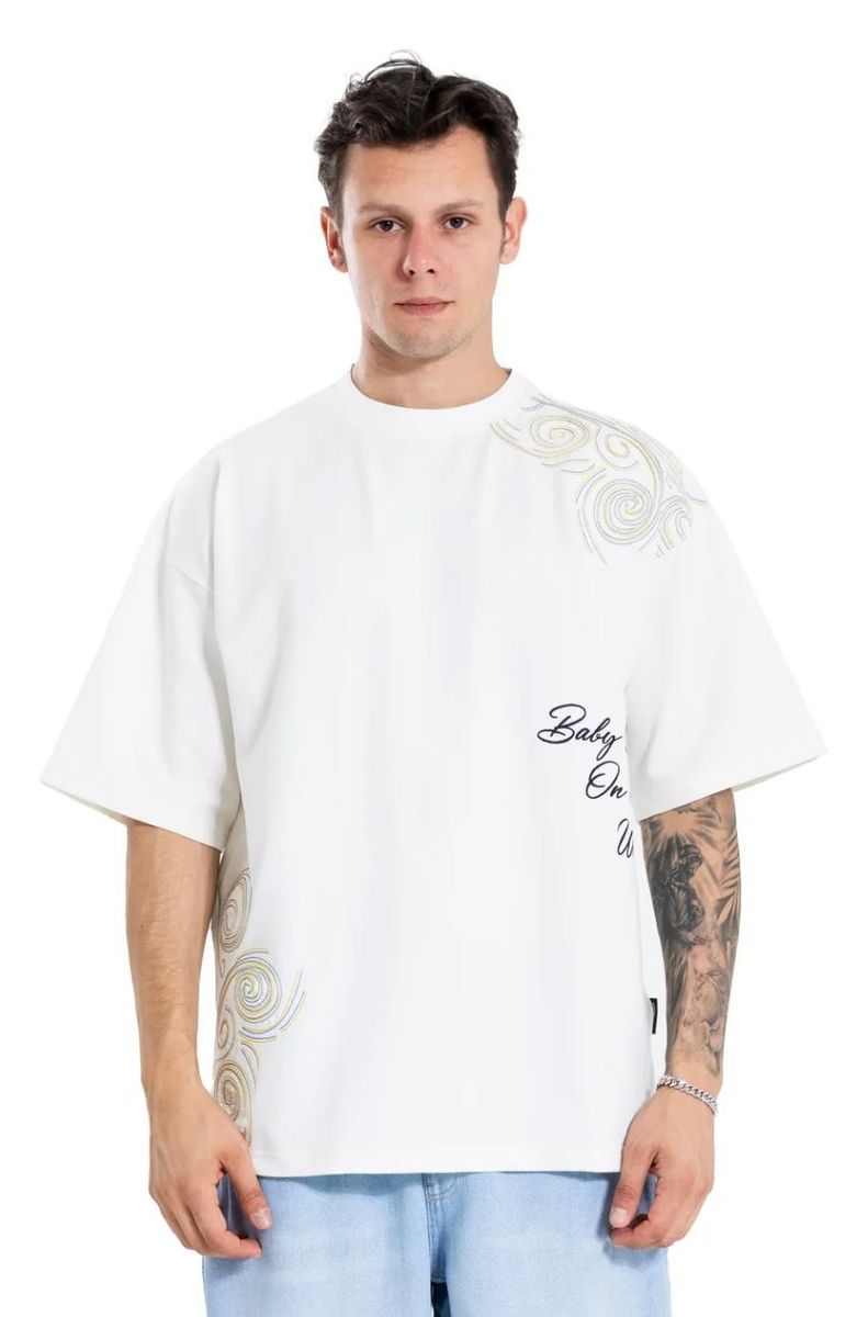 INFIGHTER ETHNIC OVZ TEE,(IF25) WHITE