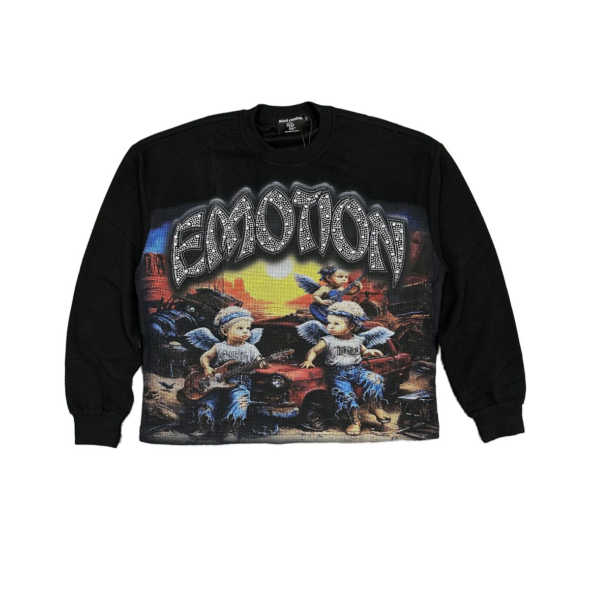 MIXED EMOTION Emotion “Sunrise” thermal Long Sleeve BLACK SWEATERS