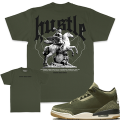 MILLION DOLLA Hustle Builds Strong People - Olive T-Shirts