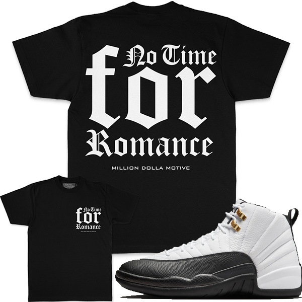 MILLION DOLLA No Time for Romance - Black T-Shirts