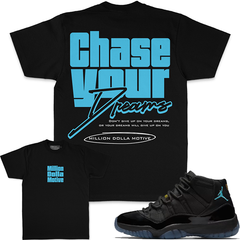 MILLION DOLLA Chase Your Dreams - Black T-Shirts