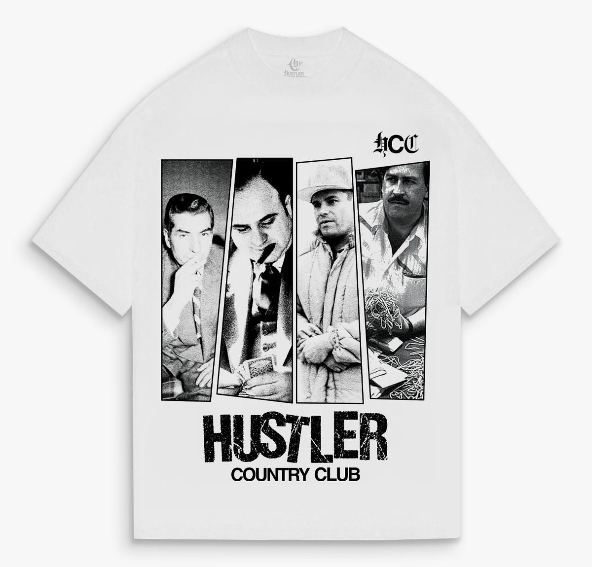 HUSTLERS COUNTRY CLUB T-SHIRT white HCC Members (HCC Members)