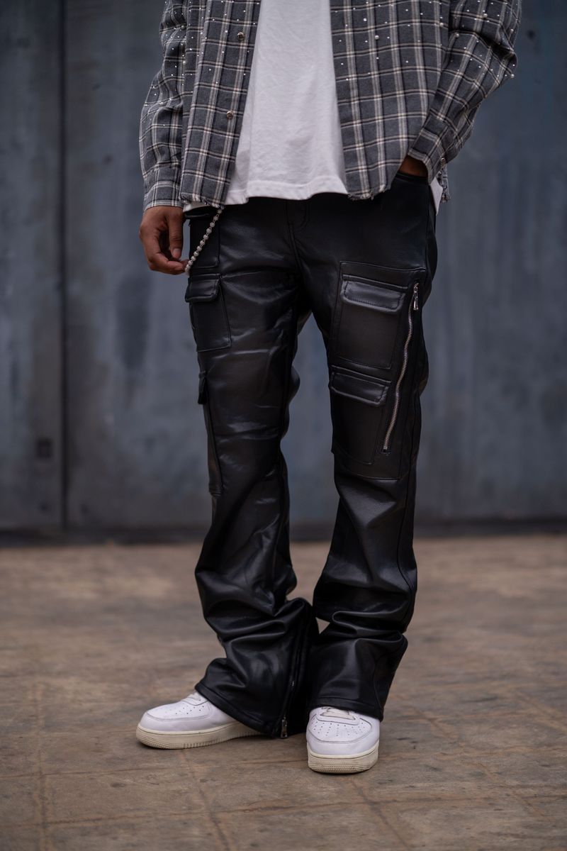 PAPER MONEY PANT (NIGHTRIDER LEATHER) PANTS BLACK 1018