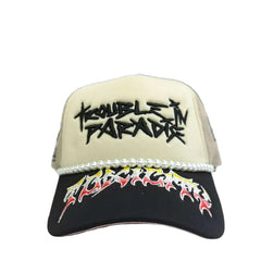 TOXICITY TROUBLE IN PARADISE TRUCKER TD-001-900-TROUBLE  Trucker Hat