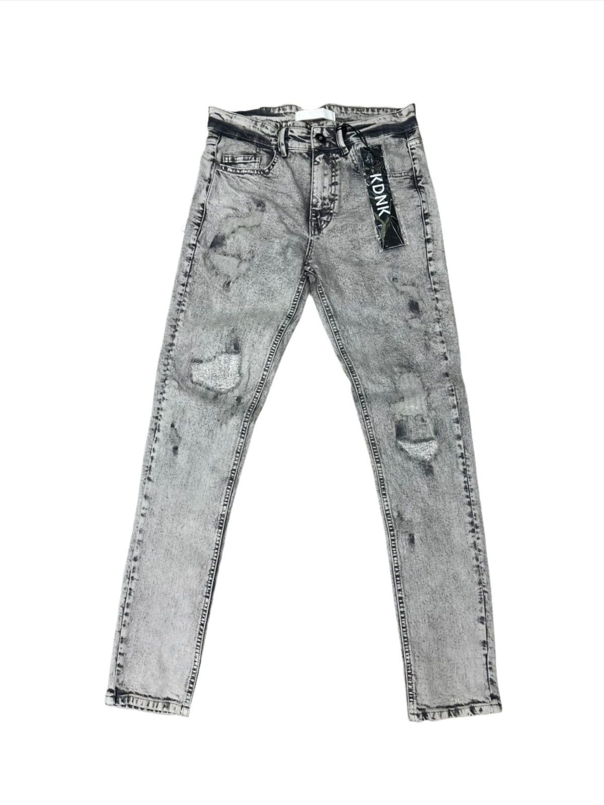 KDNK RIP Y REPAIR SKINNY JEANS KND4693 GREY