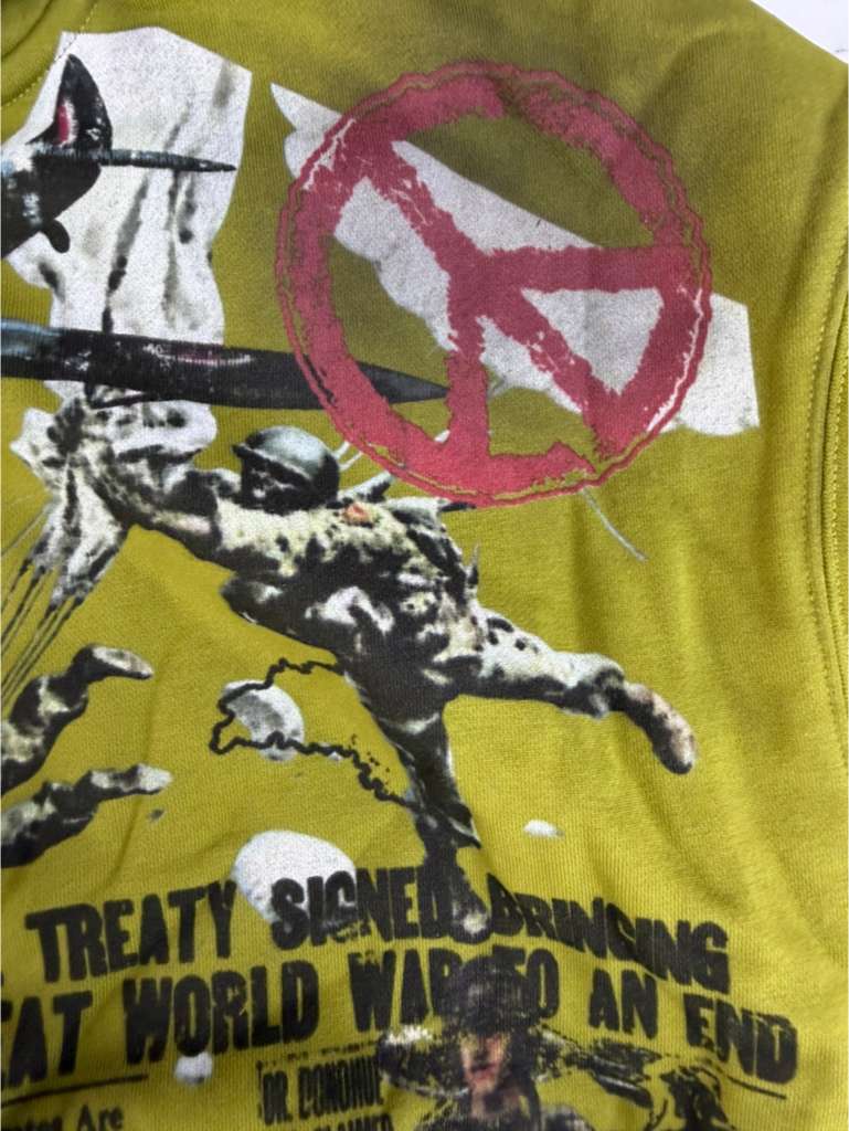 THE SYNDICATE hoodies "PEACE" ZIP UP-OLV W (SYNH_18)