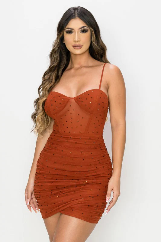 Privy Dress Cinnamon PD71447E