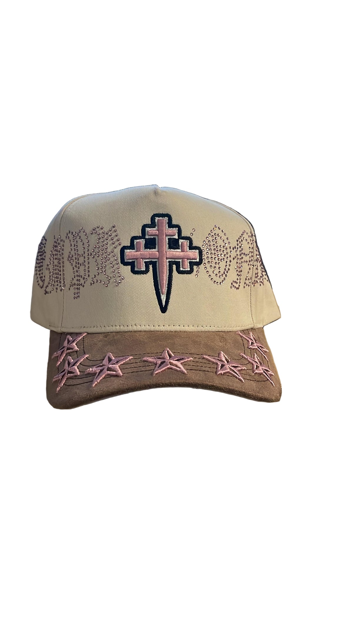 REYESF HAT SIEMPRE CON DIOS CREAM/PINK/BROWN V2