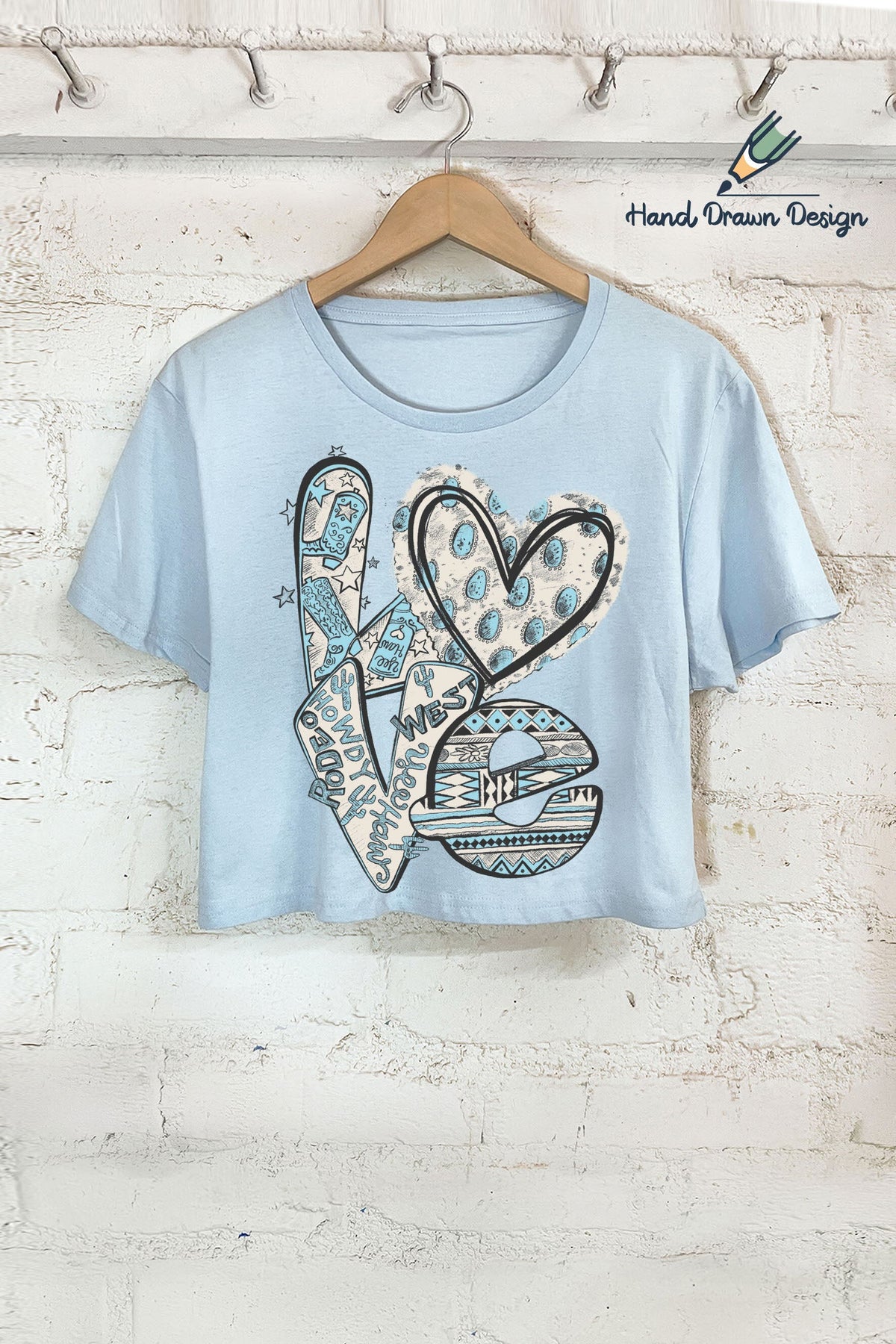 RUSTEE WESTERN LOVE - HAND DRAWN DESIGN W0017