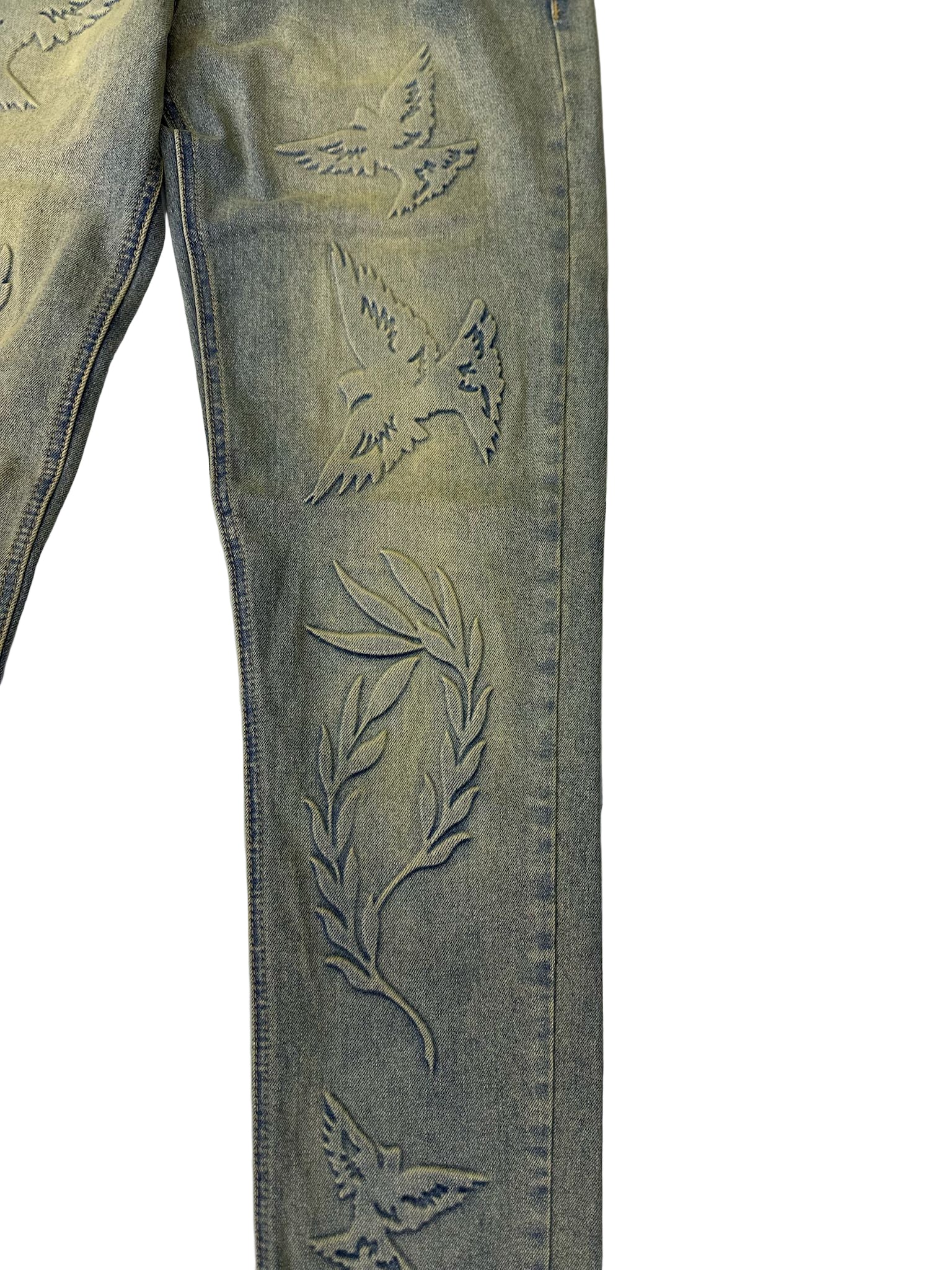 KDNK 3D PRINT JEANS KND4900-BLUE