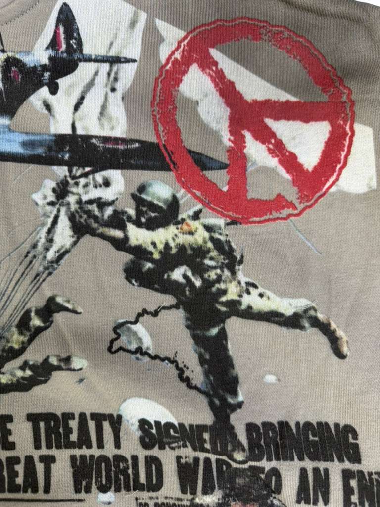 THE SYNDICATE hoodies "PEACE" ZIP UP-DK.GRY (SYNH_18 (2))