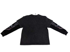 MAJESTIK MEN’S GARMENT DYED TWOFER(W/THERMAL) TW2576 BLACK