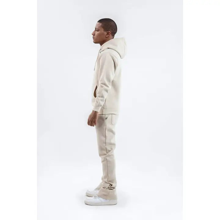 Stylo Cream Stacked Flare Sweatsuit