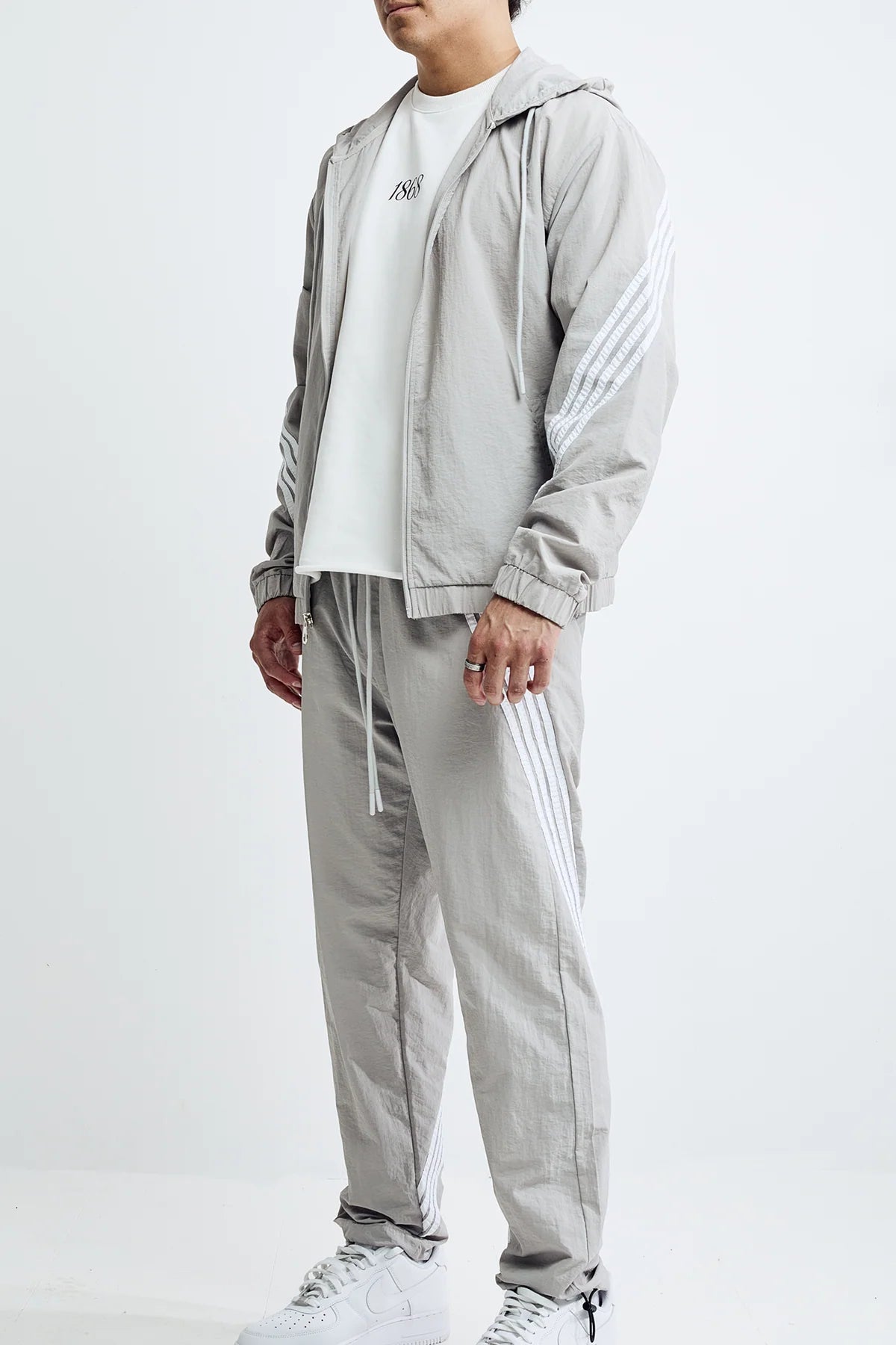 M.SOCIETY MEN'S NYLON SET GREY MS25166