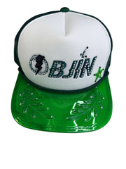 OBJIN PB315 HAT GREEN/WHITE
