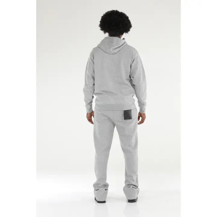 Stylo Gray Stacked Flare Sweatsuit