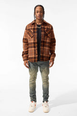 LEGACY GRAFFITI SHIRT JACKET 2562 38 BROWN