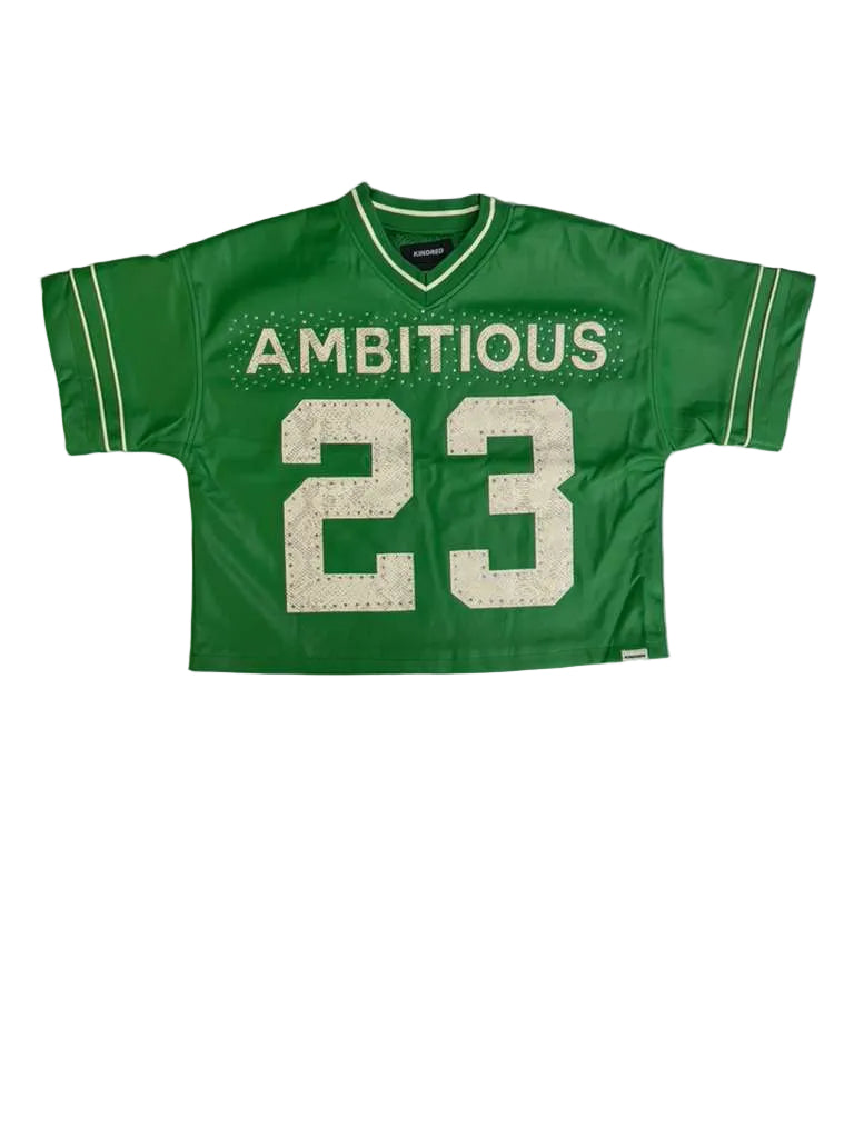 CROPPED PU S/S SHIRTS (KD249T GREEN)