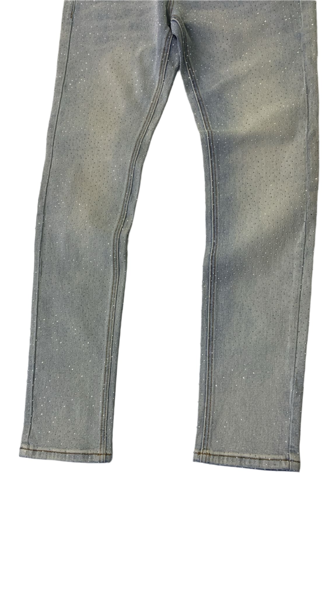 KDNK BASIC RHINESTONE JEANS KND4880 L.T BLUE