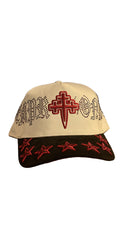 REYESF HAT SIEMPRE CON DIOS WHITE/ RED/BLACK  V22