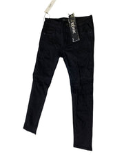 KDNK SPIDER WEB SKINNY PANTS KNB3399- BLACK