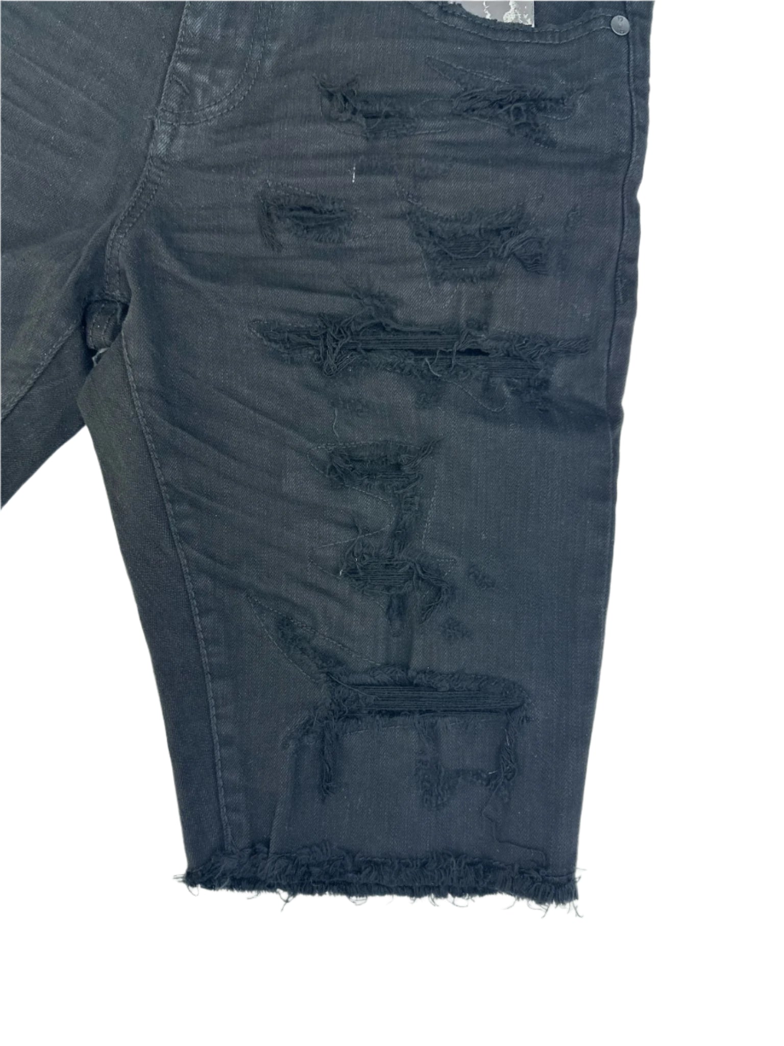 BRIAN BROTHERS SHORTS WITH SHREDS J3219S 10 BLACK