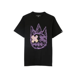 CULT Cult's Short Sleeve Crew Neck Tee "Shattered Logo" in Black 625A5-K24A