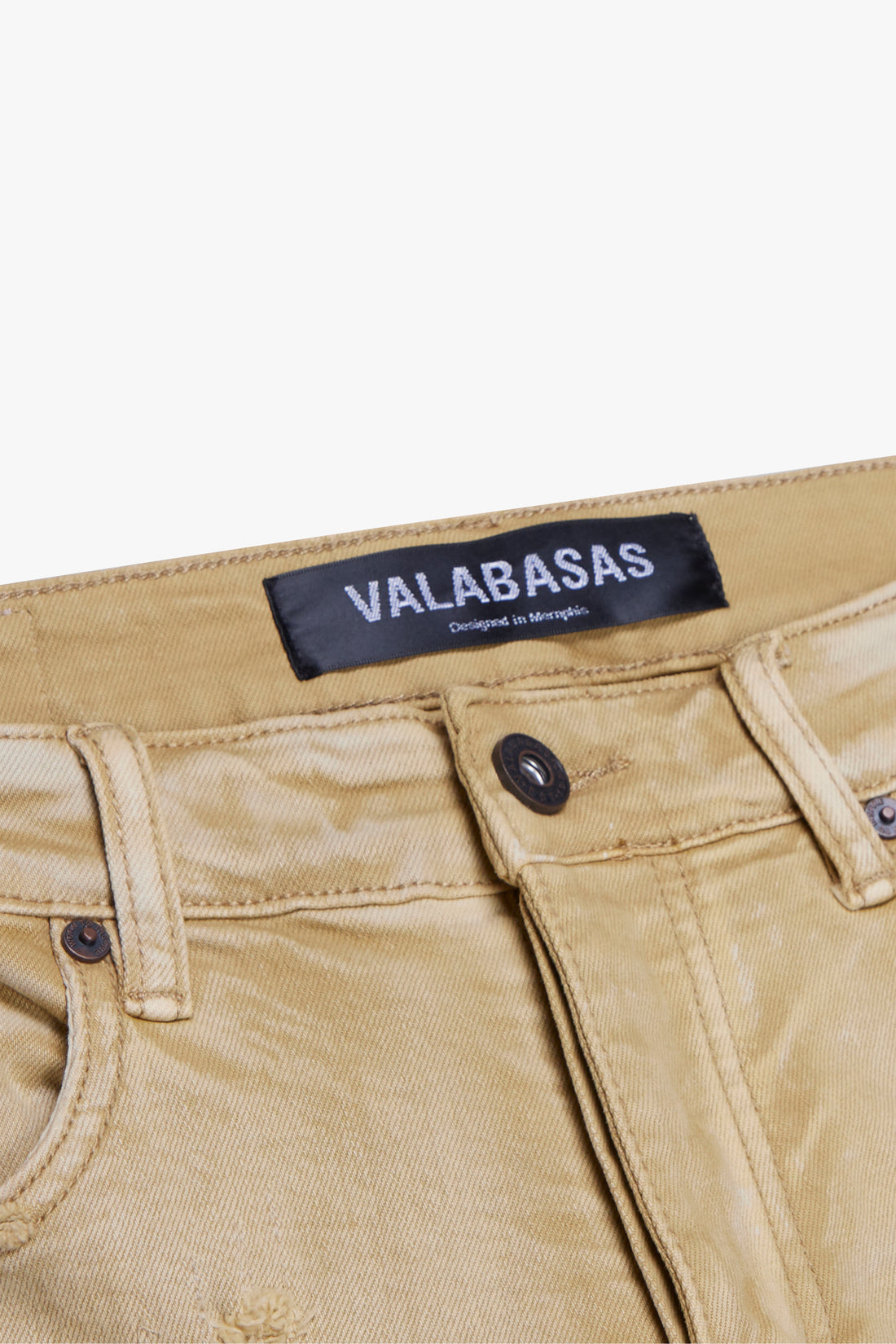 VALABASAS ZERO" LIGHT KHAKI WASH STACKED FLARE VLBS3986 LT KHAKI WASH