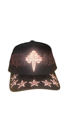 REYESF HAT SIEMPRE CON DIOS BLACK/PINK  V2