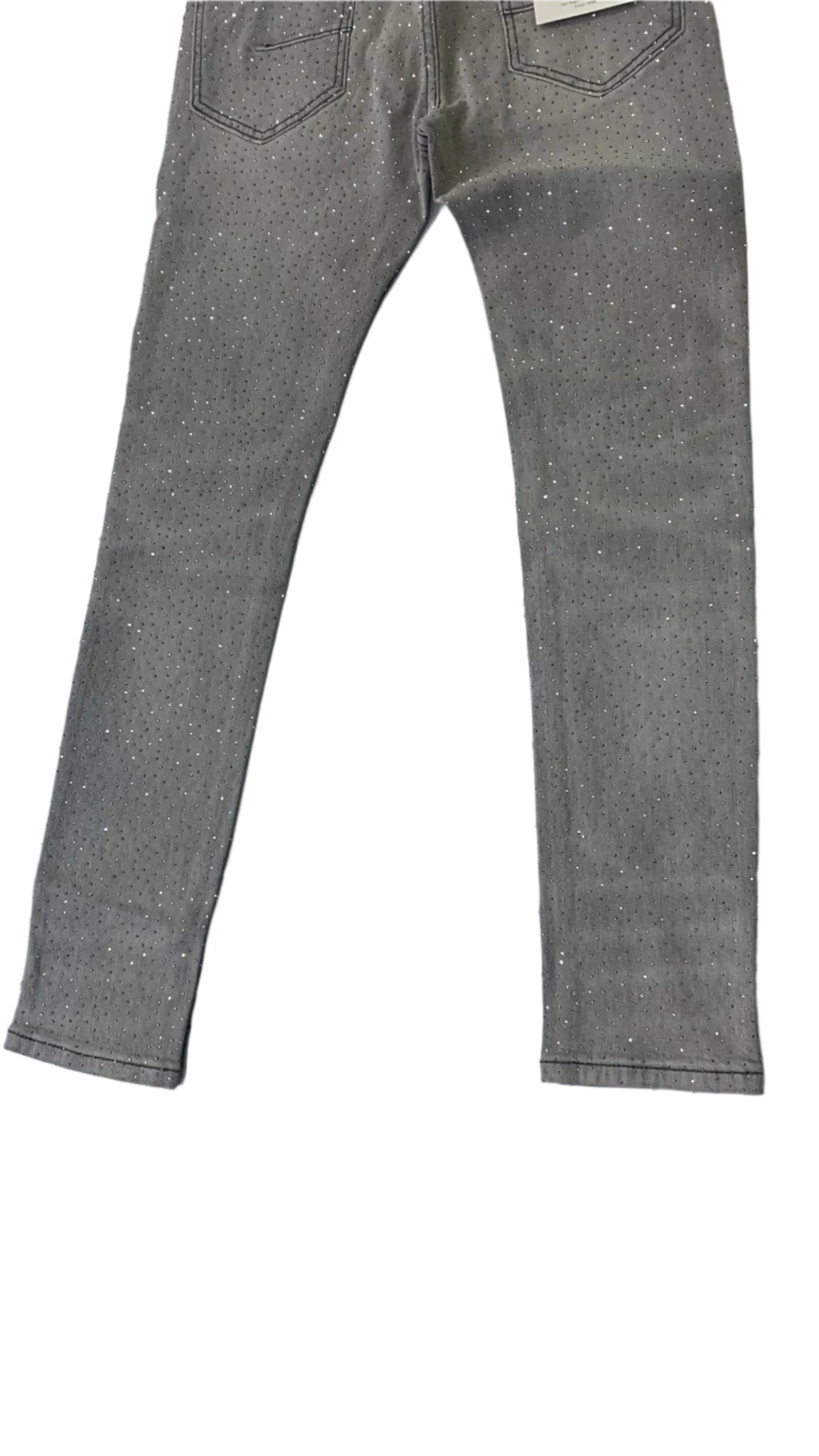 KDNK BASIC RHINESTONE JEANS KND4880 GREY