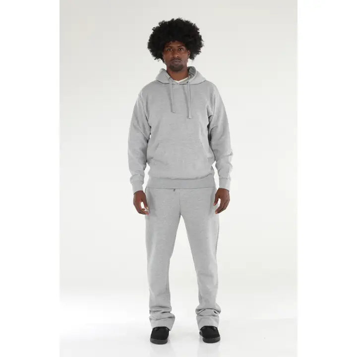 Stylo Gray Stacked Flare Sweatsuit