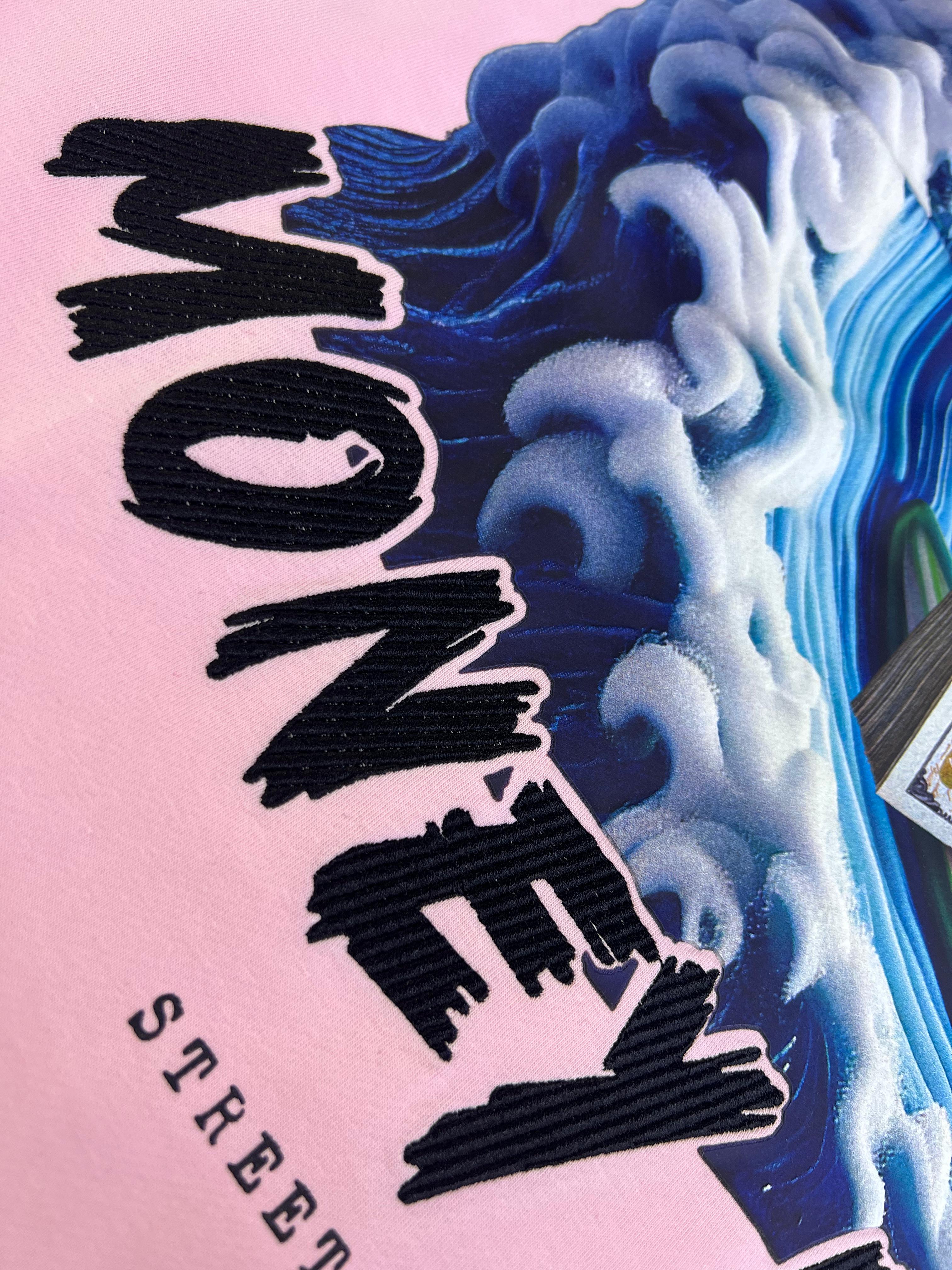 SIW T-SHIRT CROP MONEY WAVE (SIWCT9005) PINK