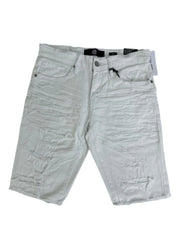 BRIAN BROTHERS SHORTS WITH SHREDS 50 WHITE