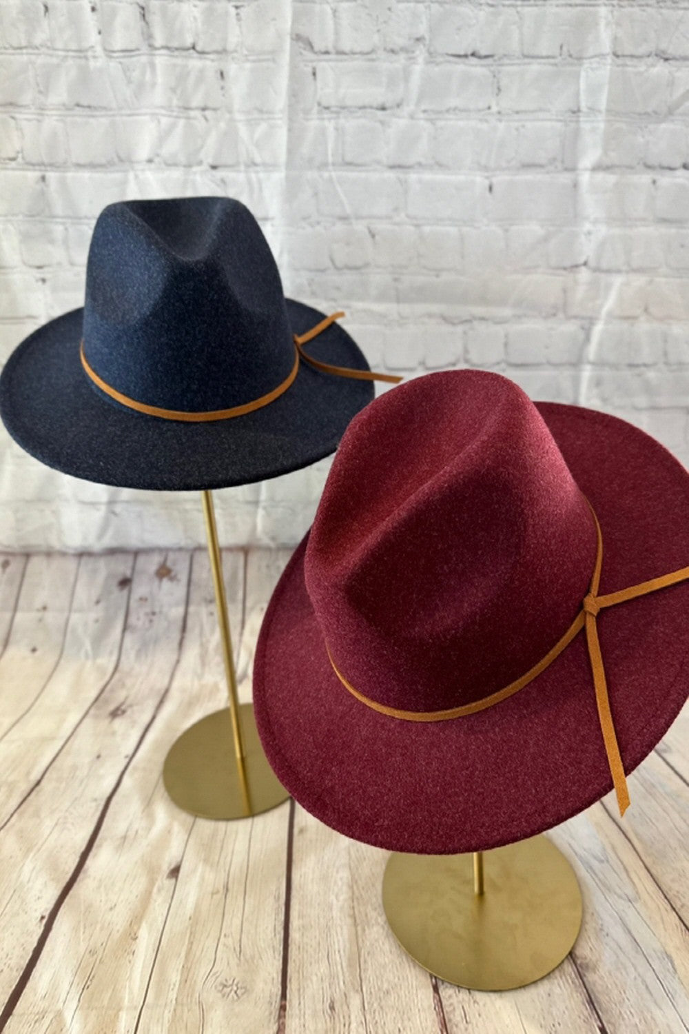 Sombrero fedora de fieltro vegano en colores jaspeados