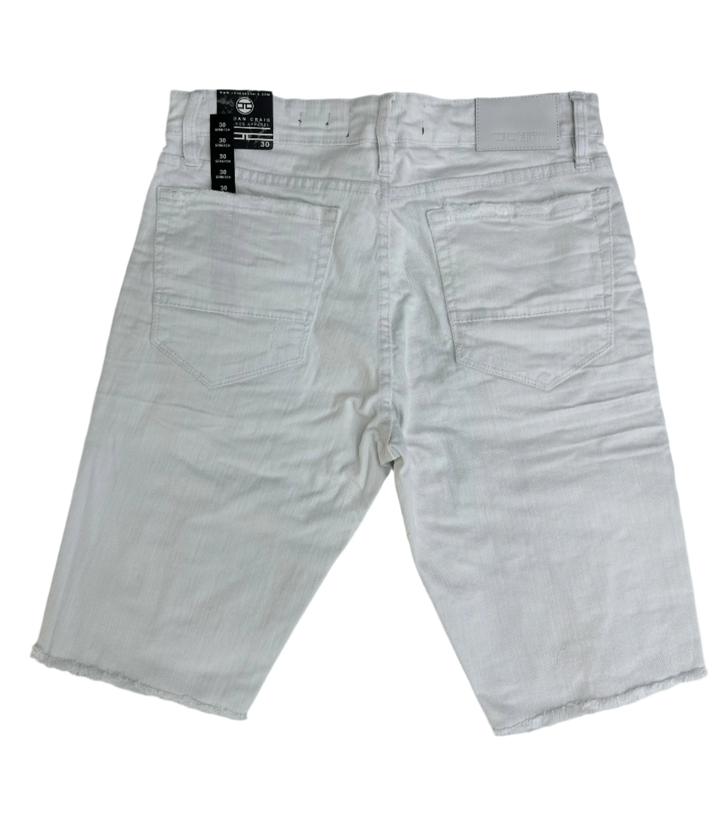 BRIAN BROTHERS SHORTS WITH SHREDS 50 WHITE