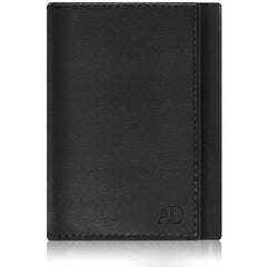 Access Denied Genuine Leather Trifold Leather Id Wallet For Men Rfid Block