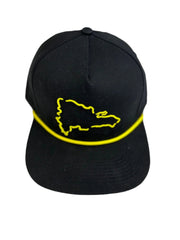 DR MAP $20 DOP SNAPBACK HAT 100050 BLACK/YELLOW