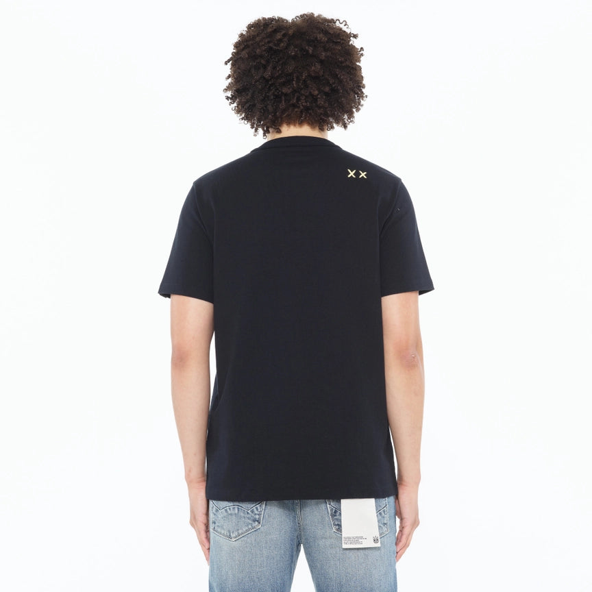 CULT Cult's Short Sleeve Crew Neck Tee "Shattered Logo" in Black 625A5-K24A