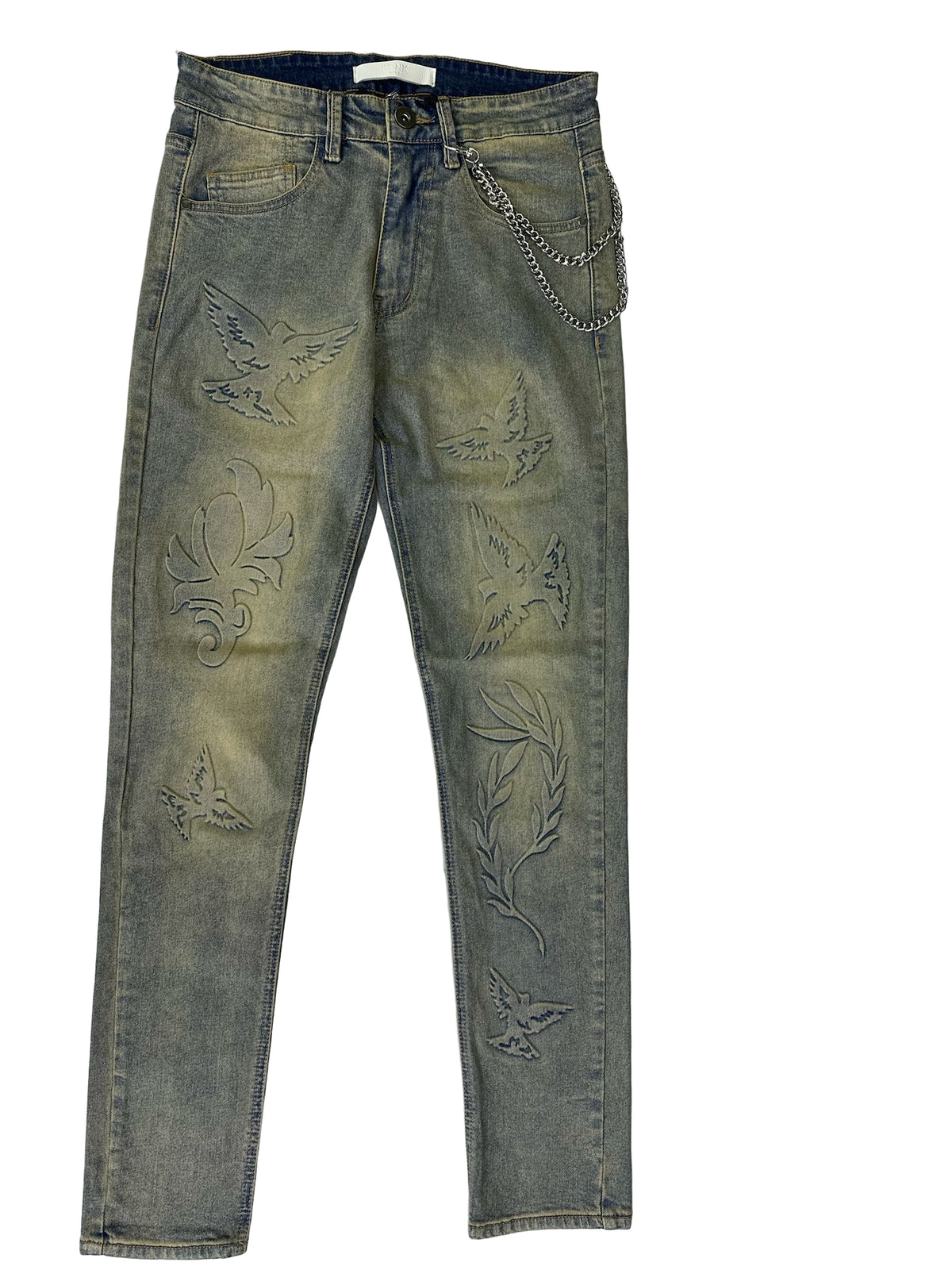 KDNK 3D PRINT JEANS KND4900-BLUE