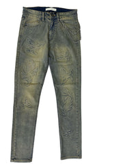 KDNK 3D PRINT JEANS KND4900-BLUE