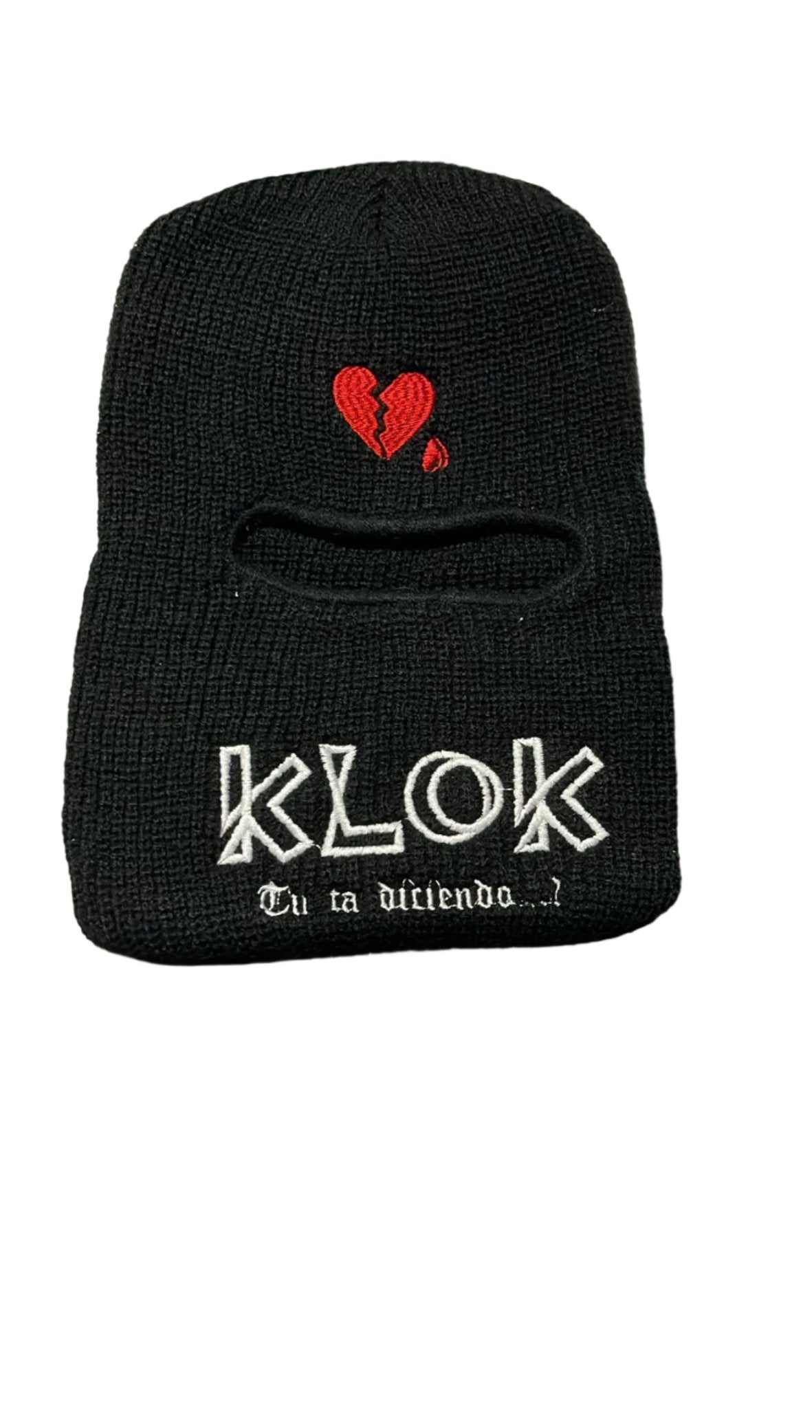 CASH ONLY SKI MASK KLOK BALACLAVA BLACK/RED