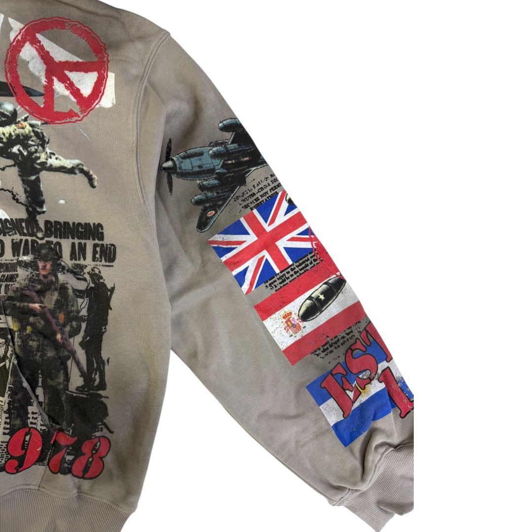 THE SYNDICATE hoodies "PEACE" ZIP UP-DK.GRY (SYNH_18 (2))