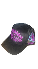 REYESF HAT SIEMPRE CON DIOS BLACK/PURPLE  V2