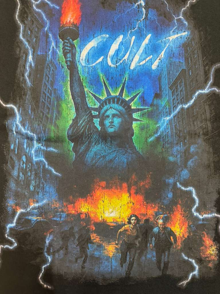 CULT OF INDIVIDUALITY oversized short SLEEVE CREW NECK TEE "BIG APPLE"