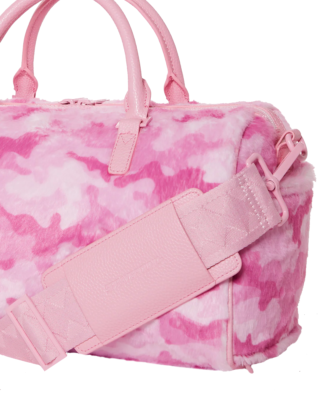 SPRAYGROUND PINK CAMO FAUX MINI FURDUFFLE D6869