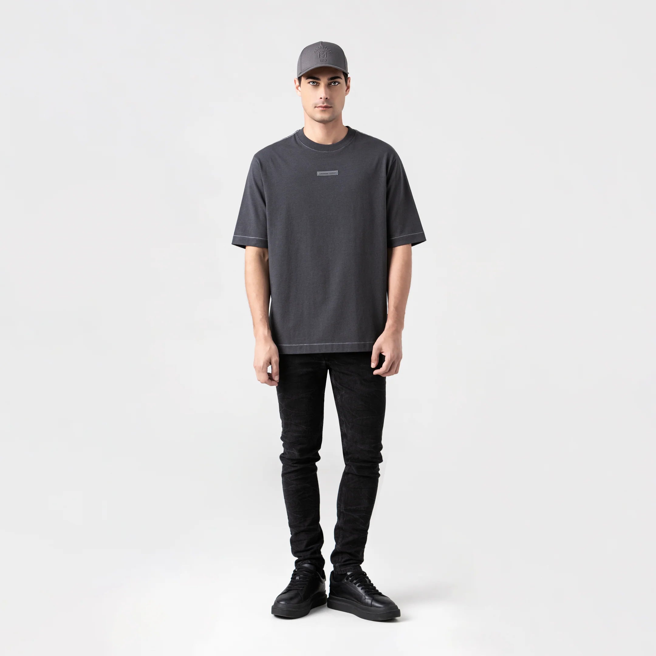 MONASTERY EOLO T-SHIRT MEN BLACK OYSTER