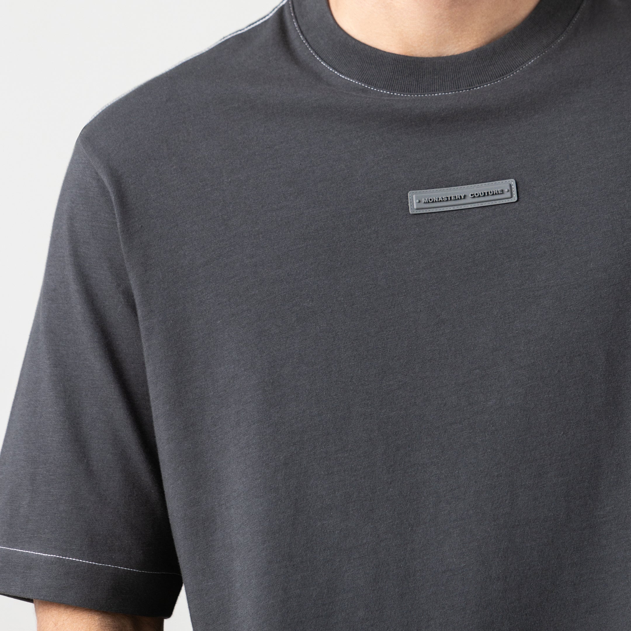 MONASTERY EOLO T-SHIRT MEN BLACK OYSTER